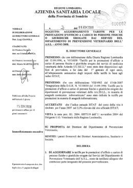VERBALE DI DELIBERAZIONE dei DIRETTORE GENERALE Dott