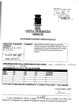 Settore IX - Comune di Ragusa