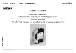 Multilingua - AD SRE4C - MANUALE ISTRUZIONI