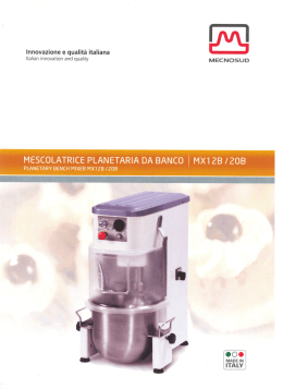 MESCOLATRICE PLANE ARIA DA BANCO ) MXI ZB /ZOB