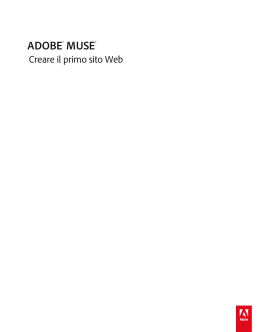 Creare il primo sito Web con Adobe Muse CC