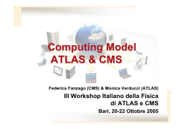 Computing Model ATLAS & CMS