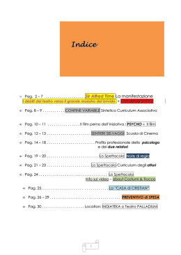 Indice - Produzioni dal Basso