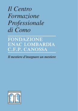 Il Centro Formazione Professionale di Como Fondazione ENAC