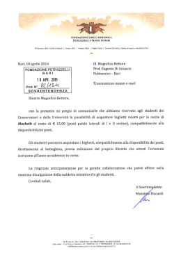 FONDAZIONE PETRUZZELLI Pr0f