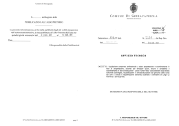 N ........... .. del Registro delle PUBBLICAZIONI ALL`ALBO PRETORIO