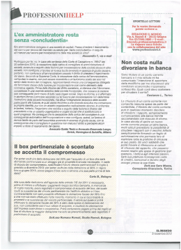 L`ex amministratore resta