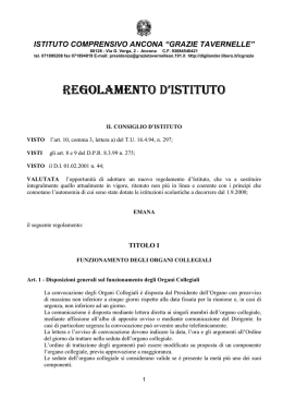 Regolamento - Grazie Tavernelle