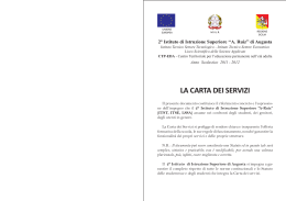 CARTA DEI SERVIZI.pmd - 2° Istituto Superiore A