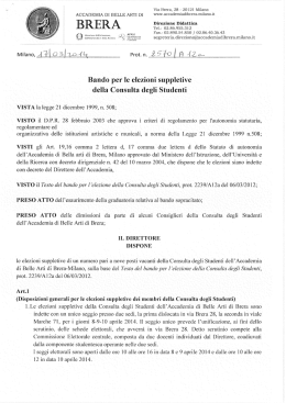 INTEGRAZIONE_BANDO CONSULTA 2014