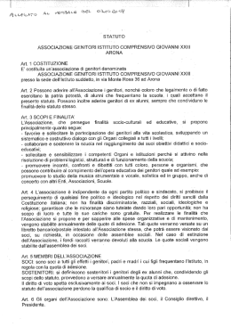 statuto - Giovanni XXIII