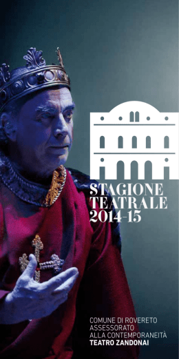 stagione teatrale 2014-15 - Azienda per il Turismo Rovereto e