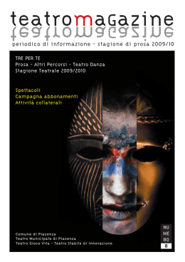 Vai al TeatroMagazine n&deg; 8