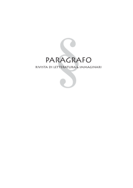 P A R A G R A F O - Universit&agrave; degli Studi di Bergamo