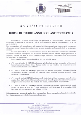borse di studio as 2013/2014