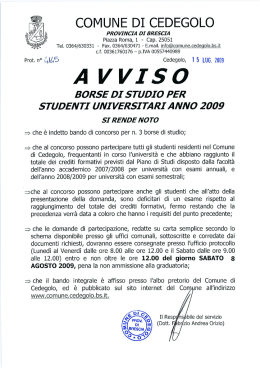 Testo del bando