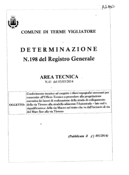 determinazione - Comune di Terme Vigliatore