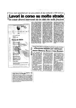 15 aprile 1999 - Rassegna Stampa
