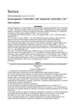 D.Lgs. 17 marzo 1995, n. 230 - Università degli Studi di Trento
