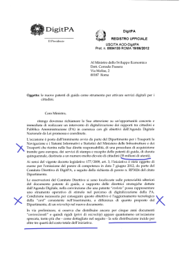 una lettera dello scorso 19 giugno, della quale Il Fatto Quotidiano &egrave;