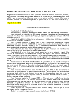 D.P.R. 74/2013 - Provincia Regionale di Enna