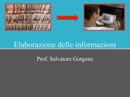 Elaborazione delle informazioni - Università degli Studi di Messina