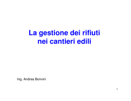 La gestione dei rifiuti nei cantieri edili