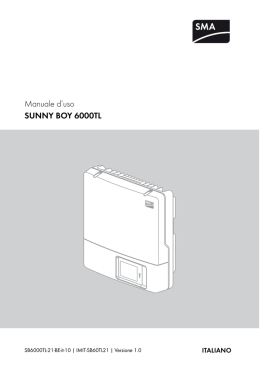 sunny boy 6000tl - SMA Solar Technology AG