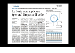 Le Poste non applicano