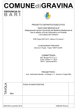 4. Piano di manutenzione