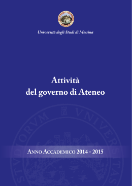 Report 2014 2015 - Università degli Studi di Messina