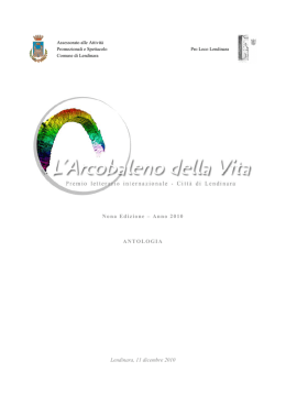 Nona Edizione - L`Arcobaleno della Vita