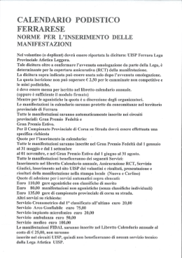 norm per l`inse ] manifestazioni