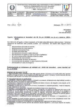 Informativa sicurezza alunni