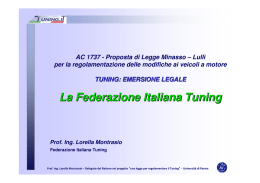 La Federazione Italiana Tuning
