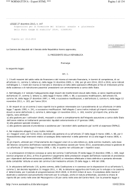 Legge 27 dicembre 2013 n. 147 - vai al sito del Ministero Lavoro e