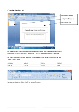 Lezioni Base Microsoft PowerPoint 2007