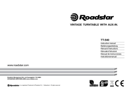 TT-540 www.roadstar.com VINTAGE TURNTABLE WITH AUX-IN.