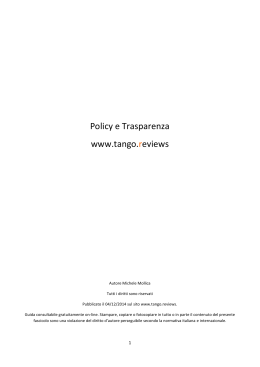 Guida Policy e Trasparenza
