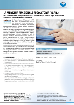 terapeutico regolatoria la medicina funzionale regolatoria (mfr)