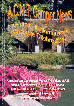 SETT OTT 14 - Associazione Camperisti della Marca Trevigiana