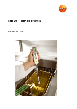 testo 270 &middot; Tester olio di frittura