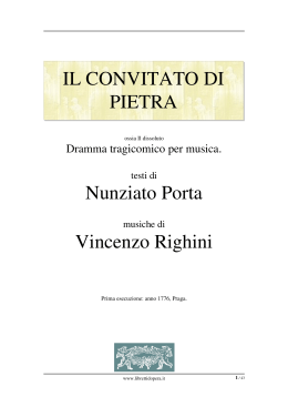 Il convitato di pietra - Libretti d`opera italiani