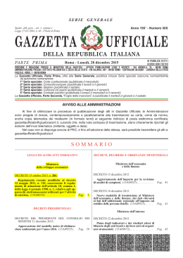 Nuovo Decreto 206/2015