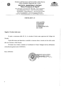 istituto magistrale statale - Elena Principessa di Napoli