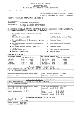 direzione didattica statale - Istituto Comprensivo Statale "Leonardo