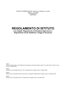 ISTITUTO COMPRENSIVO di Sc