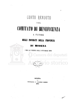 Visualizza le carte in PDF - Archivio storico della Camera dei deputati