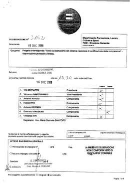 Delibera 2162_2009 Protocollo per la certificazione delle competenze