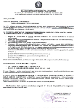 istituto istruzione superiore statale "pietro verri"